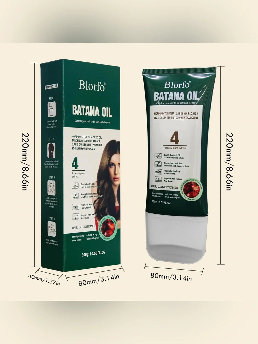 NWT Blorfo Batana Oil for Hair Growth 100% Pure Organic & Raw Batana